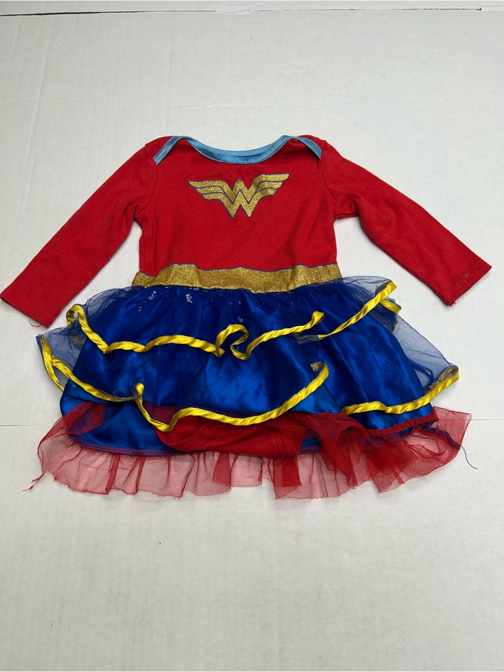 Wonder Woman Baby Girl Halloween Costume Tutu Dress 12-18 Months